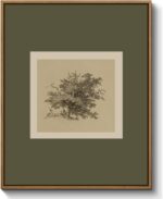 Vintage Canvas Wall Art Antique Tree Sketch Landscape Painting Prints Rustic Nat... - Image 2
