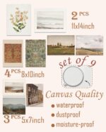Vintage Gallery Wall Art Set - Retro Farmhouse Wall Art Prints Nature Canvas Pri... - Image 2