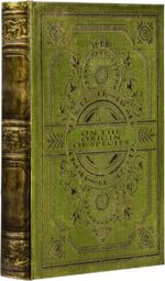 Vintage Style Olive Green Faux Leather Embossed Book Box - Decorative Storage Bo... - Image 2