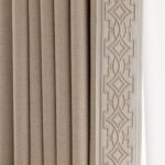 VisionaryHomeDesign Blackout Pinch Pleat Curtains with Embroidery Trim -Soft Bei... - Image 2