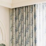 VisionaryHomeDesign Blue White Linen Cotton Curtains with High GSM, Memory Shape... - Image 2