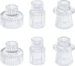 Vixdonos Glass Candlestick Holders Tealight Candle Holders for Table Centerpiece... - Image 2