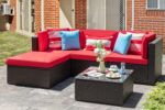 Vongrasig 5 Pieces Small Patio Furniture Sets, All-Weather Outdoor Sectional Pat... - Image 2