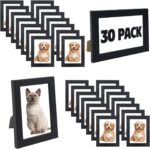 WHEATHUSK 4x6 Picture Frames Bulk Set of 30 Wood Photo Frames for 4x6 Photos Wal... - Image 2