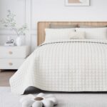WSOFRLAC Luxury Velvet Quilt Set King Size, Comforter Set with Pillow Shams, Sof... - Image 2