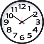 Wall Clock 12 Inch Silent Non-Ticking Big Numbers Easy to Read Wall Clocks Decor... - Image 2