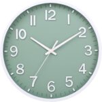 Wall Clocks Battery Operated 8 inch Modern Wall Clock,Silent Non Ticking Wall Cl... - Image 2