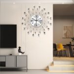 Wall Clocks for Living Room Decor Modern Silent Wall Clock Battery Operated Non-... - Image 2