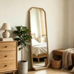 WallBeyond Full Length Mirror Wall Mounted 65"x22", Rustic Wooden Frame Floor Mi... - Image 2