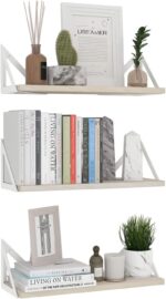 Wallniture Minori Floating Shelves for Wall Storage, Floating Bookshelf Set of 3... - Image 2