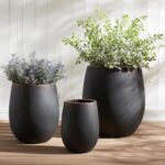 Wallowa 17.7"+13.3"+9.5" Dia Round Concrete Planter Set of 3, Large Outdoor Plan... - Image 2