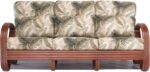 Walnut Rattan Living Room Furniture Sofa Couch (Choice of Fabrics) (#1790AW) (Ma... - Image 2