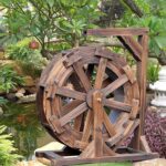 Water Wheel Fountain, Outdoor Decorative Water Feature for Garden, Balcony, and ... - Image 2
