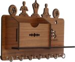 Webelkart Designer Yoga Side Shelf-Brown Wall Shelves Wooden Shelf, Keyholder (w... - Image 2