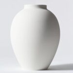 White Vase for Home Decor - Modern Farmhouse Ella Flower Vase for Table, Mantel ... - Image 2