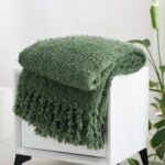 Winter Knit Throw Blanket Fluffy Fuzzy Soft Lightweight Cozy Farmhouse Tassels C... - Image 2