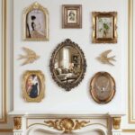 Wonderjune 8 Pcs Vintage Picture Frames with Gold Mirror Bird Sculpture Antique ... - Image 2