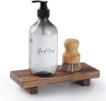 Wood Pedestal Soap Stand, Farmhouse Wood Riser, Soap Dish Holder/Tray Counter De... - Image 2