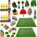 Woohome 30 PCS Fairy House Garden Accessories Mini Garden Accessories Micro Land... - Image 2