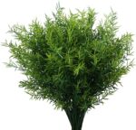 XLFAQXM Artificial Plants Flowers Grass Shrubs 8 Pack No Fade Faux Plastic Flowe... - Image 2