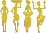 Xedatric 4-Piece African Art Wall Decor Set - African American Wall Art,Black Wo... - Image 2
