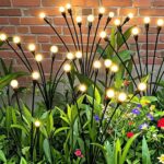 YAKii Solar Garden Lights Outdoor Waterproof, 4 Packs 32LED Firefly Swaying Ligh... - Image 2