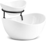 YHOSSEUN Chip and Dip Serving Set, Tiered Serving Bowl Set 2 Tier Serving Stand ... - Image 2