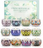 YINUO Scented Candle Gift Set for Women, 12 Pack Soy Wax Aromatherapy Candles, F... - Image 2