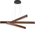 YISDESIGN 3-Light Linear Pendant,Dining Room Light Fixture,Modern Led Chandelier... - Image 2