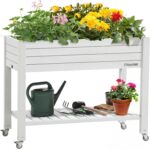YITAHOME 3.6x1.5x2.8 FT Elevated Garden Bed Kit with Legs and Wheels, Outdoor La... - Image 2