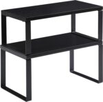 YMYNY Cabinet Shelf Organizer, Countertop Shelves Set of 2, Kitchen Spice Racks,... - Image 2