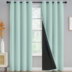 Yakamok 100% Blackout Curtains for Bedroom 96 Inch Length, Total Light Blocking ... - Image 2