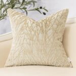 Yangest Beige Twigs Throw Pillow Cover Branches Velvet Cushion Case Neutral Pill... - Image 2