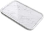 Yew & Tulip 14" x 8.5" Natural Marble Tray for Kitchen, Bathroom, Living Room – ... - Image 2