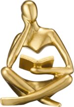 Yinkin Reading Thinker Statue, Abstract Art Thinker Sculptures Figurine, Modern ... - Image 2