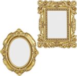 Ymapinc 2 Pcs Small Gold Frames, 4.53 * 3.66 & 3.74 * 3inch Vintage Mini Frames,... - Image 2