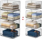 Yociyoga 4-Tier Stackable Closet Organizers and Storage Shelves, Foldable Closet... - Image 2