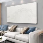 Yuaxker Large Ocean Wall Art White Wave Wall Decor Abstract Aesthetic Canvas Pai... - Image 2