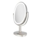 Zadro Newport 10" by 18" Oval LED Lighted Makeup Mirror with Magnification 5X/1X... - Image 2