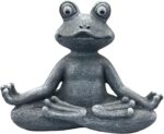 Zen Yoga Frog Meditation Frog Miniature Statue Slimming Frog Fitness Frog Garden... - Image 2