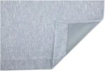 allen + roth PIERSTON 84-in Dusty Blue Polyester Grommet Blackout Thermal Lined ... - Image 2