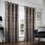 always4u 100% Blackout Without Lining Luxury Soft Velvet Curtains Gold Foil Prin... - Image 2