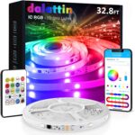 dalattin BGRIC 32.8ft LED Strip Lights for Bedroom, 5050 Smart LED Lights with M... - Image 2