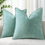 decorUhome Summer Couch Throw Pillow Covers 18x18 Set of 2, Decorative Soft Velv... - Image 2