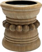 dwellington Farmhouse Rustic Wood Pillar Candle Holder for Pillar Candles, Decor... - Image 2