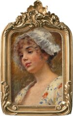 eletecpro 4x6 Arch Vintage Picture Frame with Glass Cover, Antique Ornate Gold P... - Image 2