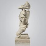 fazhongfa Thinker Statue - Silence is Gold Modern Decor Creative Abstract Art Fi... - Image 2