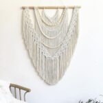 guzhiou Large Macrame Wall Hanging, 27'' W x 36'' L Boho Art Tapestry Wall Decor... - Image 2