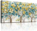 imjiayu Tree of Life Wall Art, Abstract Floral Tree Painting, Large Wall Decor f... - Image 2