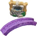 jeeone Mini Lighthouse Water Well Bridge Figurines Miniature Gardening Pool Lawn... - Image 2